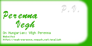 perenna vegh business card