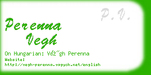 perenna vegh business card